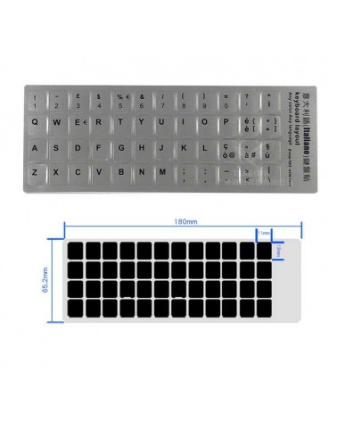 Adesivi tastiera per personalizzare la lingua della tastiera